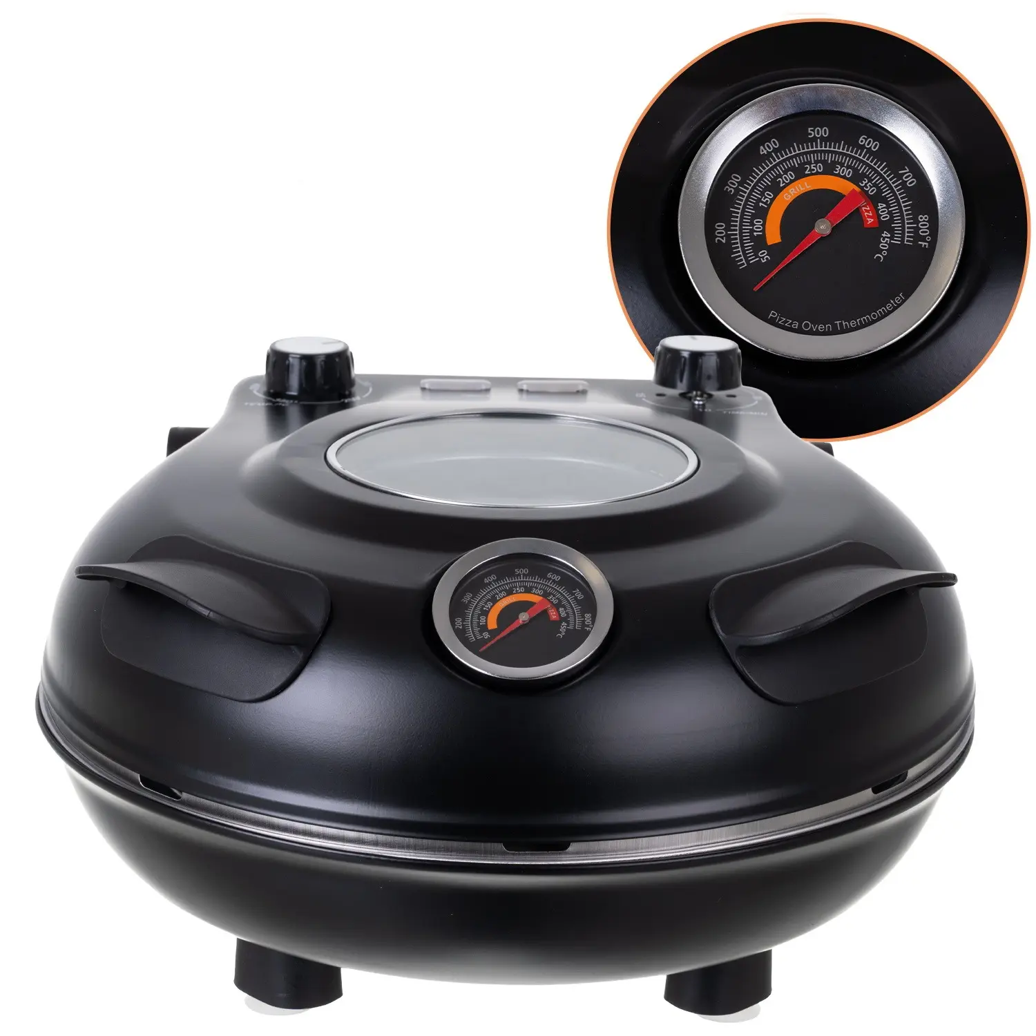 Aparat de preparare pizza Ruhhy 26050 (Black)