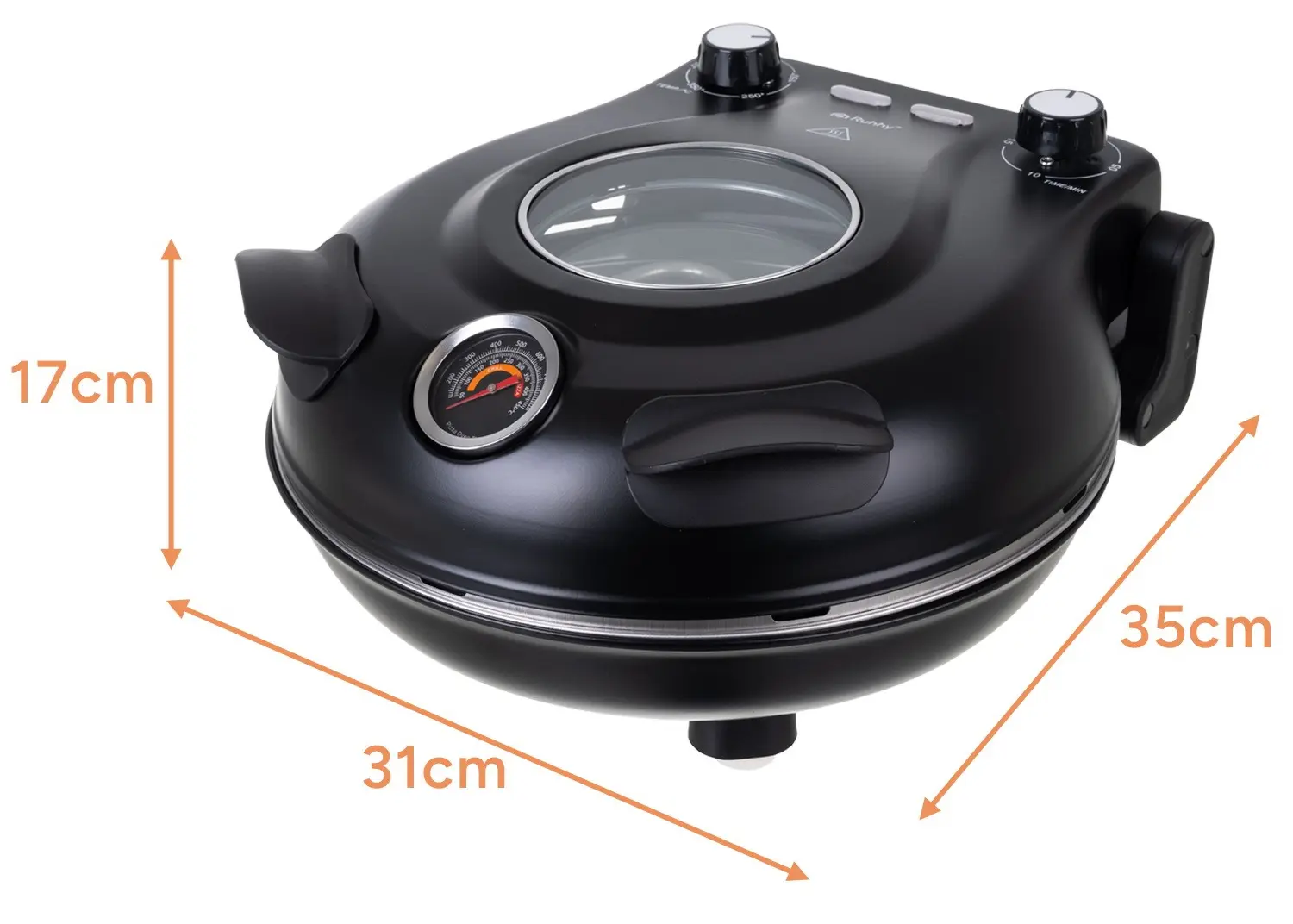 Aparat de preparare pizza Ruhhy 26050 (Black)