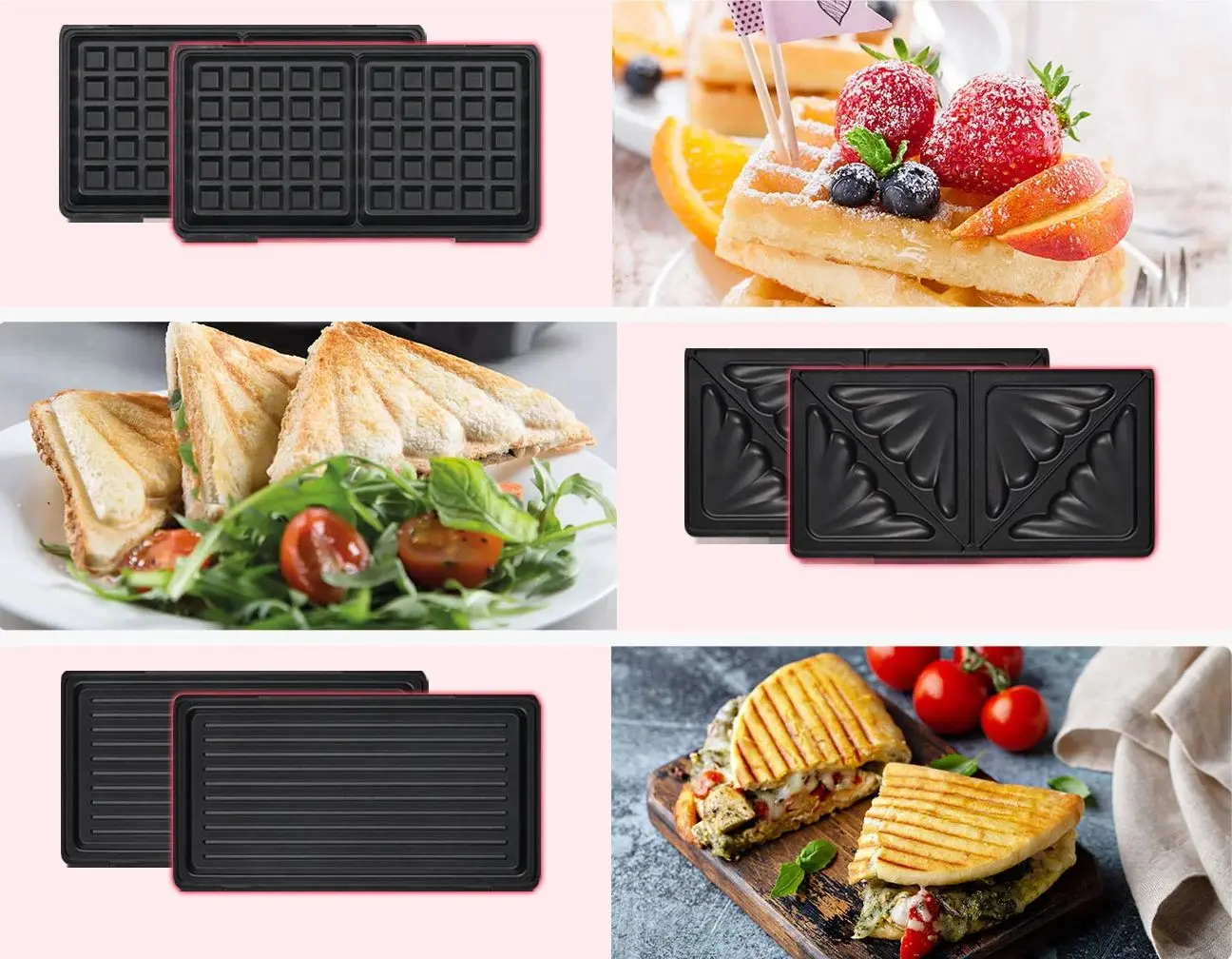 Бутербродница 3в1 Starcrest XL SSM-3131BX (Dark Inox)