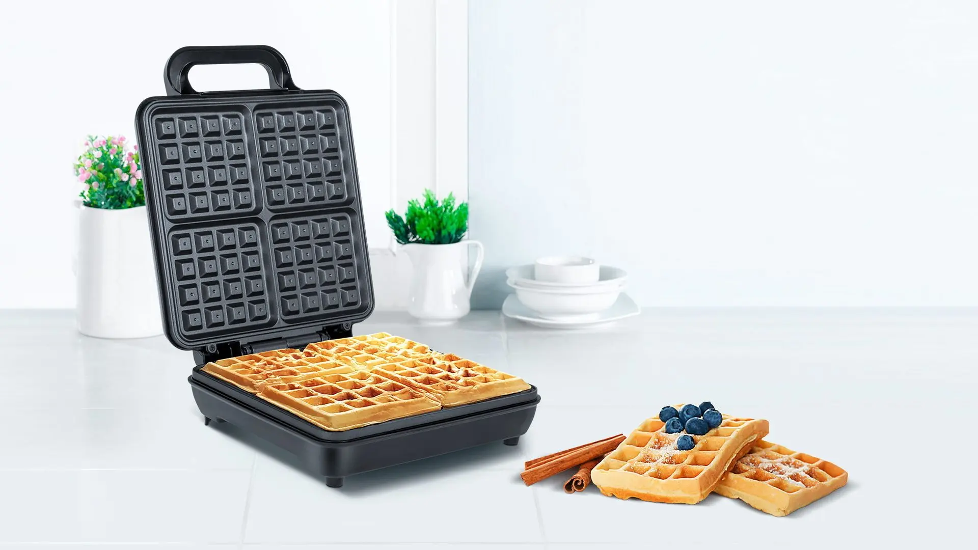 Вафельница Teesa TSA3224 (Black/Inox)