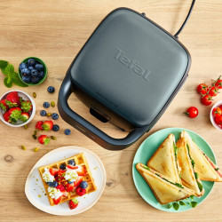 Aparat de facut sadwich-uri Tefal Snack Collection SW862BF0 (Black/Dark Green) Thumb