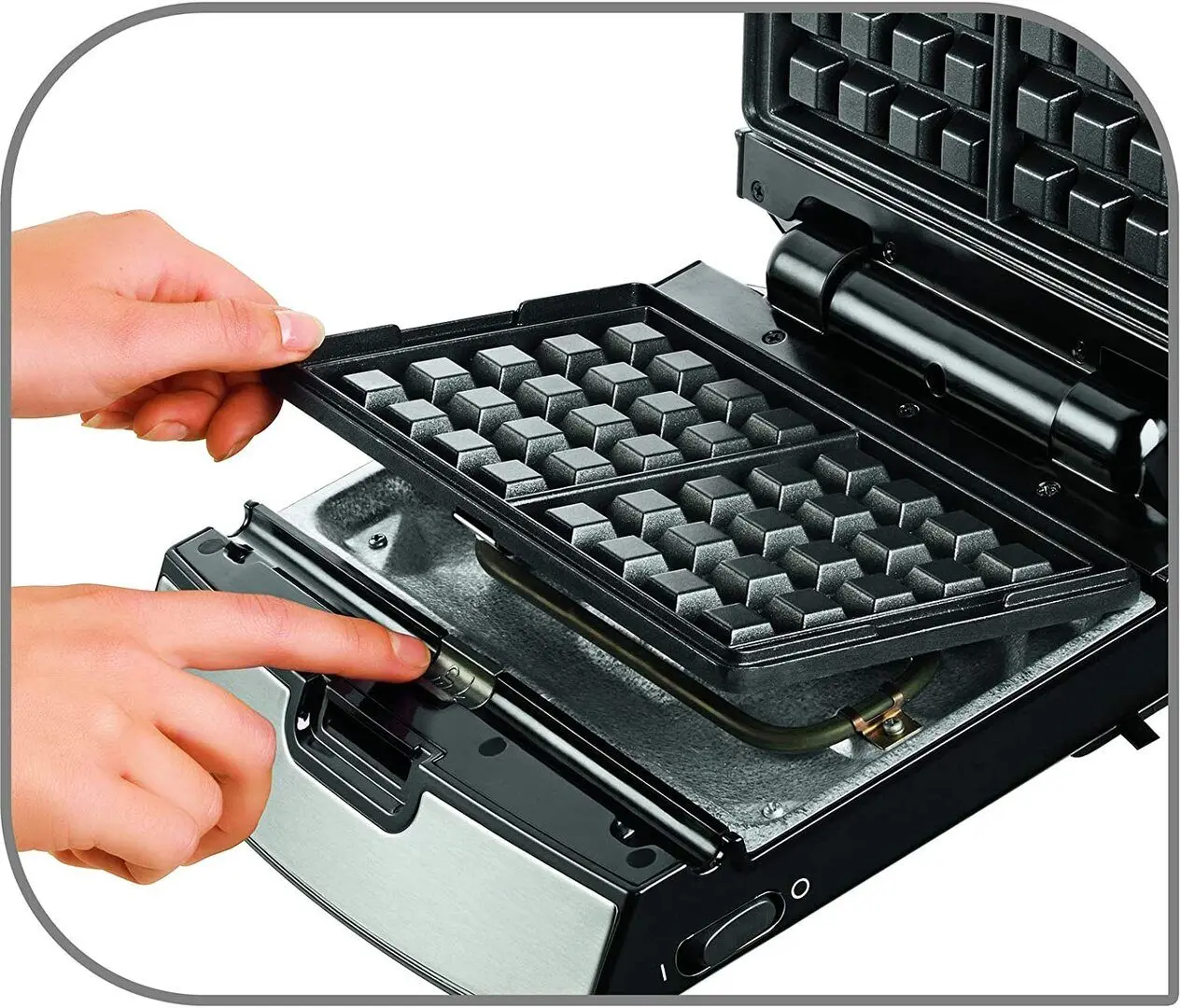 Сэндвичница Tefal Snack SW852D (Inox/Black) - 3