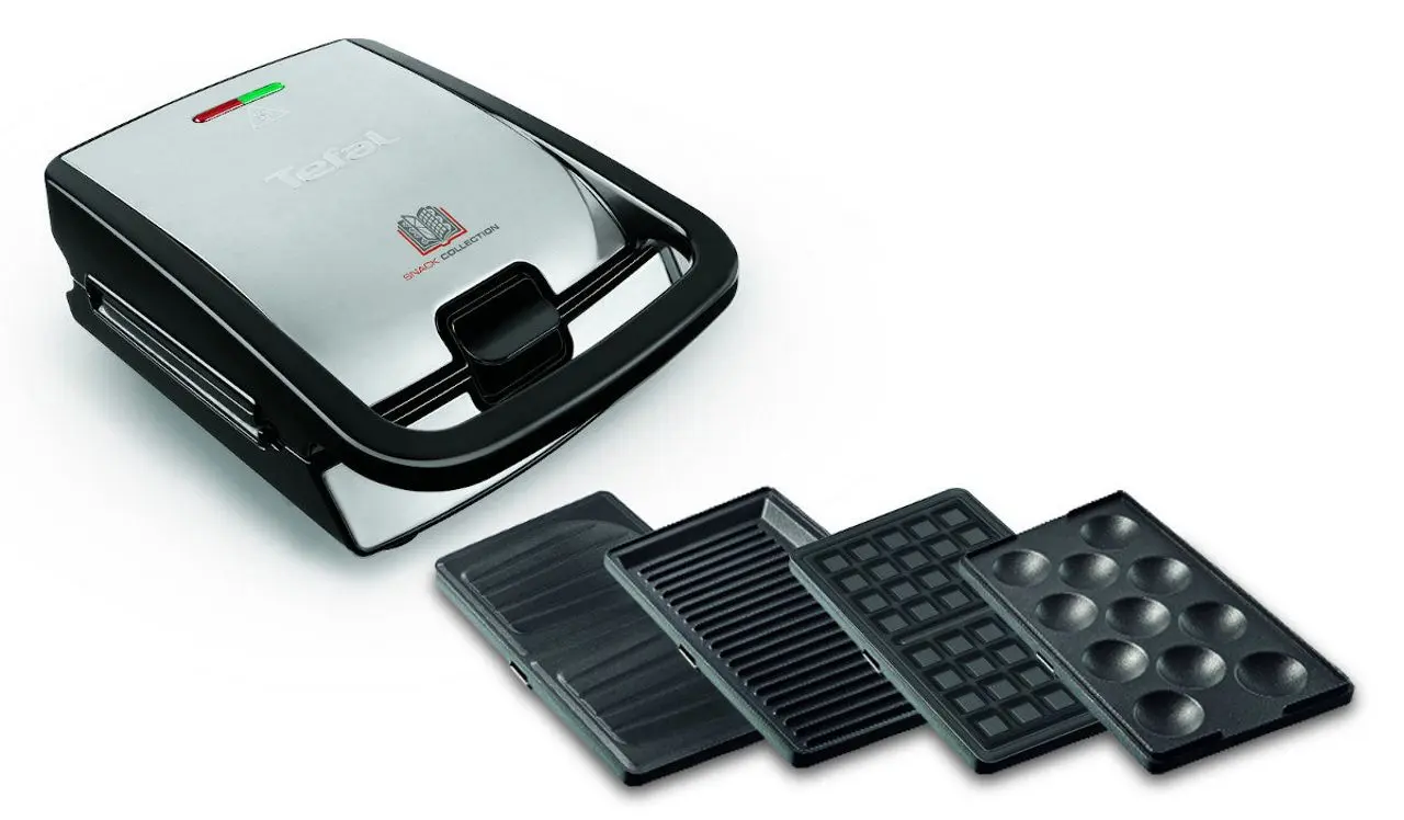 Aparat de sandwich-uri Tefal Snack SW854D16 (Inox/Black)