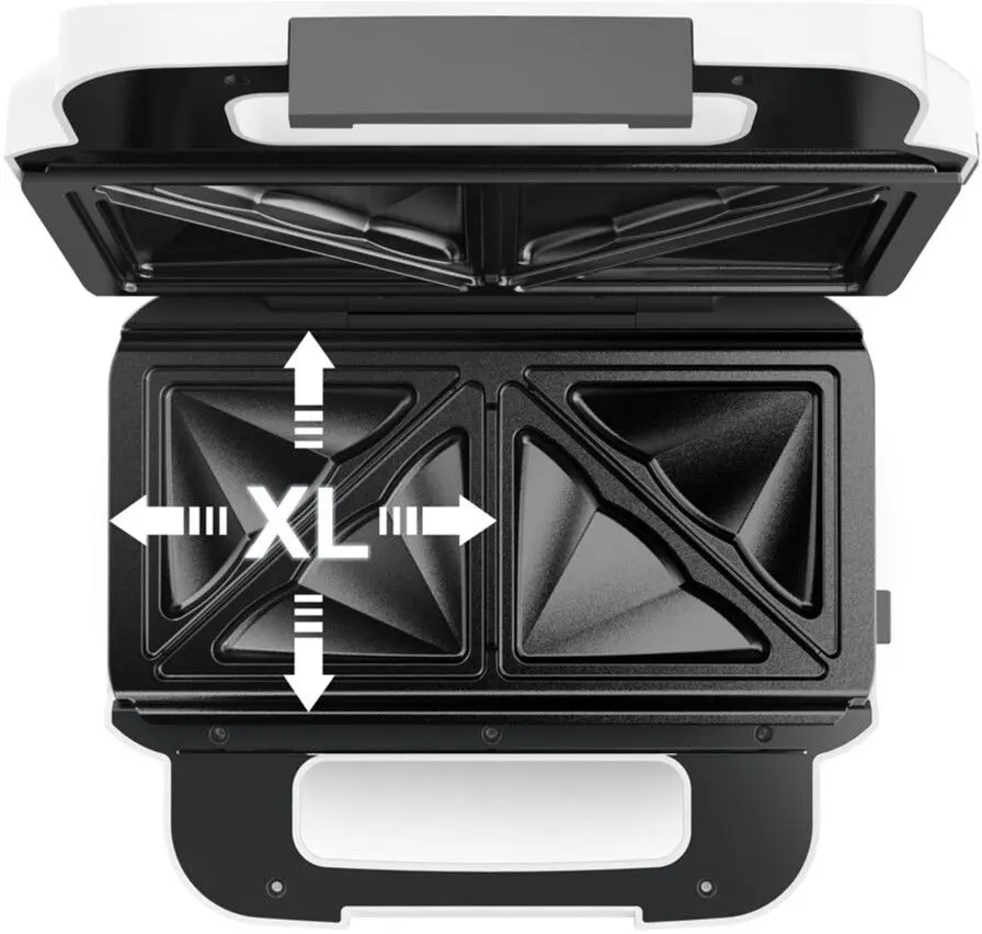 Aparat de facut vafe Tefal Snack XL SW701110 (White/Inox)