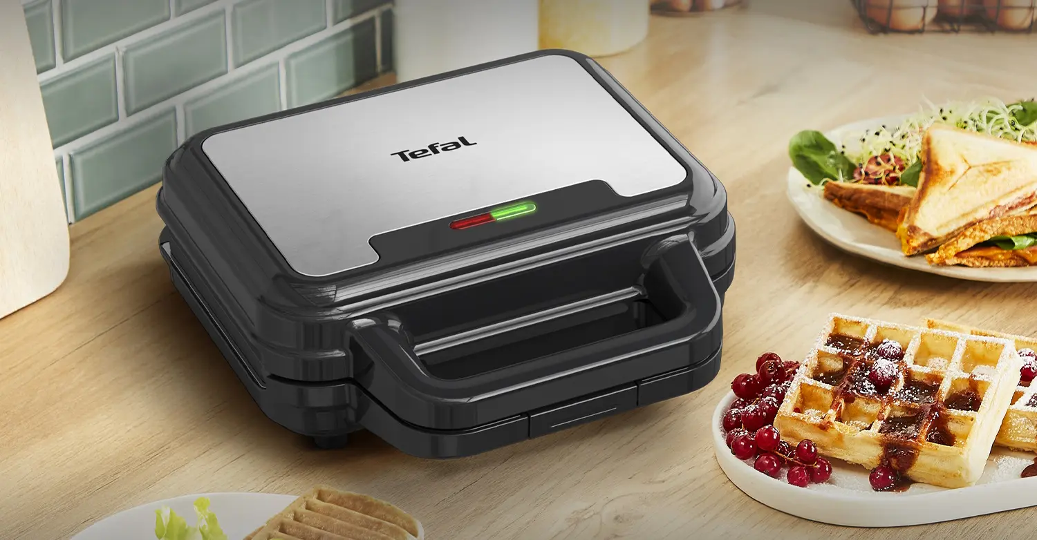 Вафельница 3в1 Tefal UltraCompact SW383D10 (Inox/Black) - 5