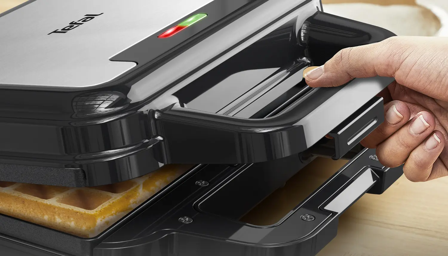 Вафельница 3в1 Tefal UltraCompact SW383D10 (Inox/Black) - 6