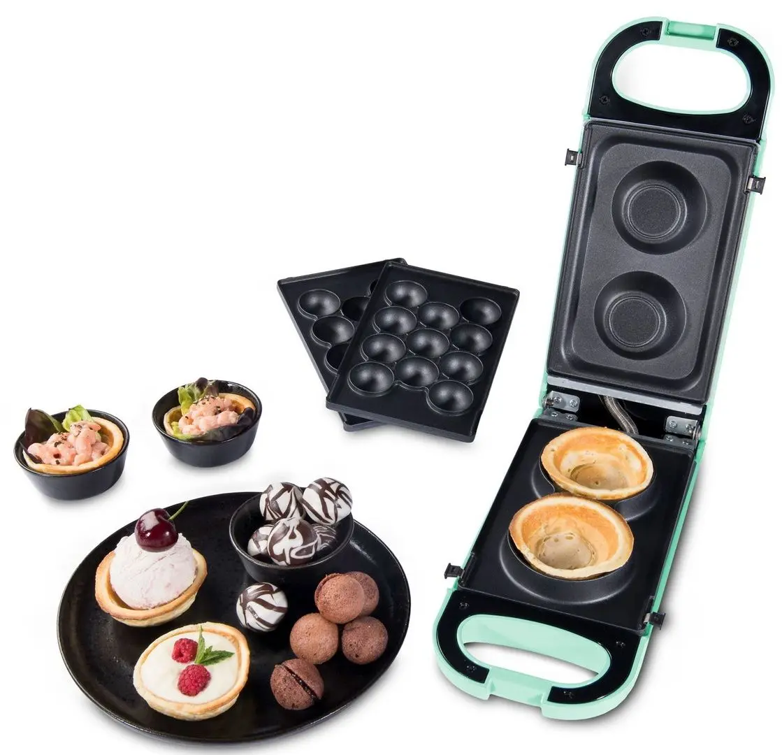Аппарат для приготовления печения и тарталеток Trisa Retro Line Snack Maker (Green)