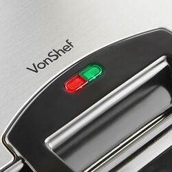 Aparat de facut vafe VonShef 2013307 (Inox/Black) Thumb