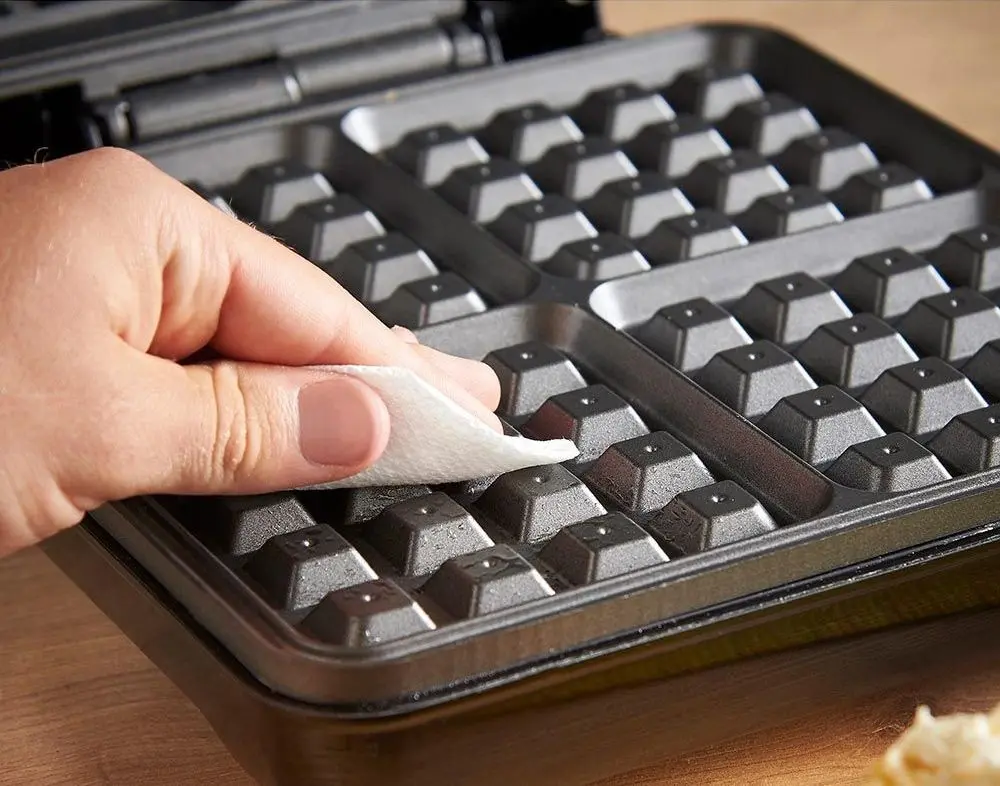 Aparat de facut vafe VonShef 2013307 (Inox/Black)