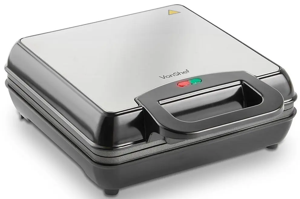 Aparat de facut vafe VonShef 2013307 (Inox/Black)