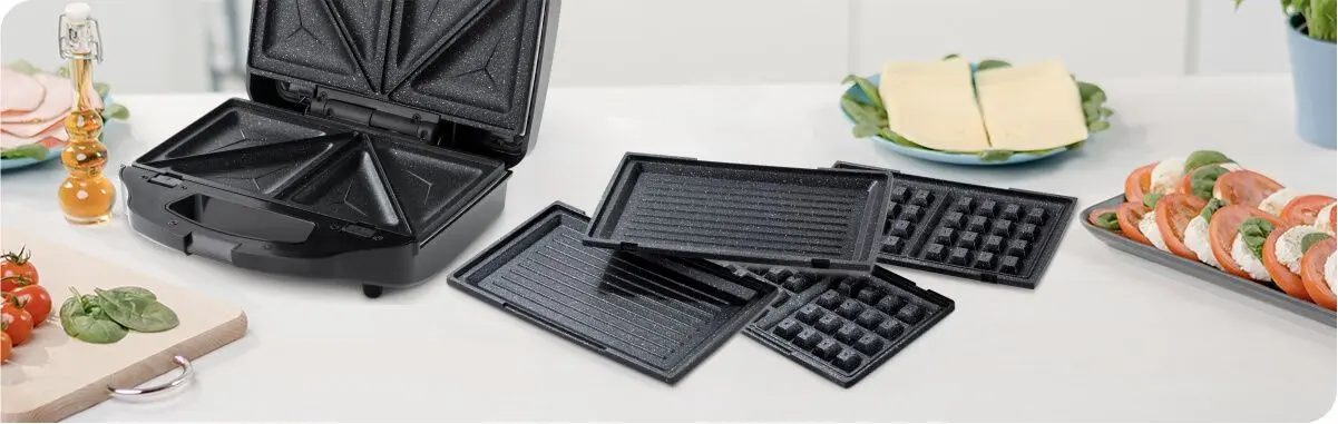 Aparat pentru sandwich-uri 3in1 Zelmer ZSM7900 (Inox)