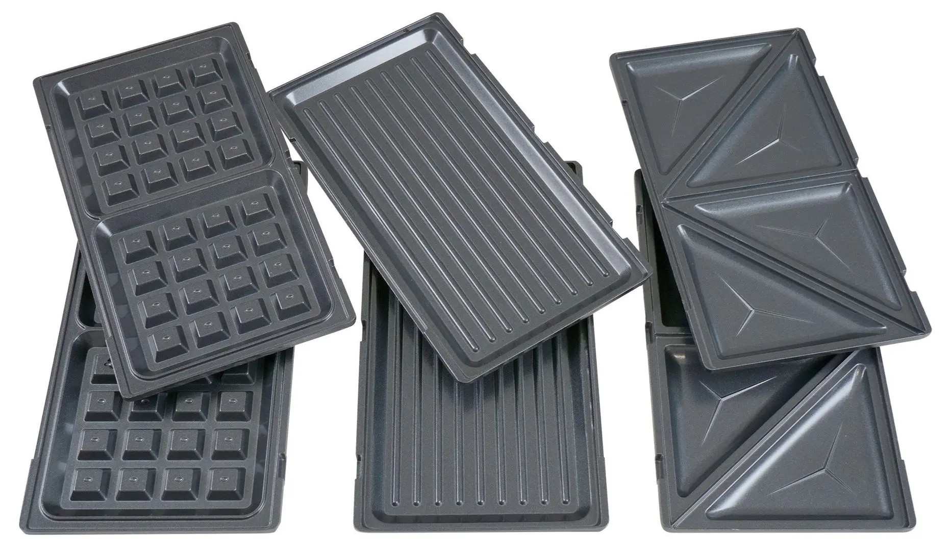 Aparat de facut sadwich-uri 3in1 Zokura Z1226 (Black/Inox)