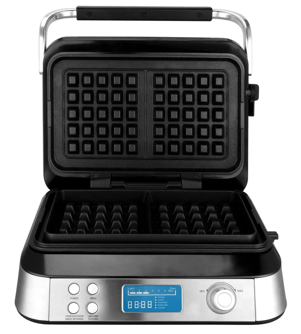 Aparat de gatit vafe Zokura Z1250 (Inox/Black)