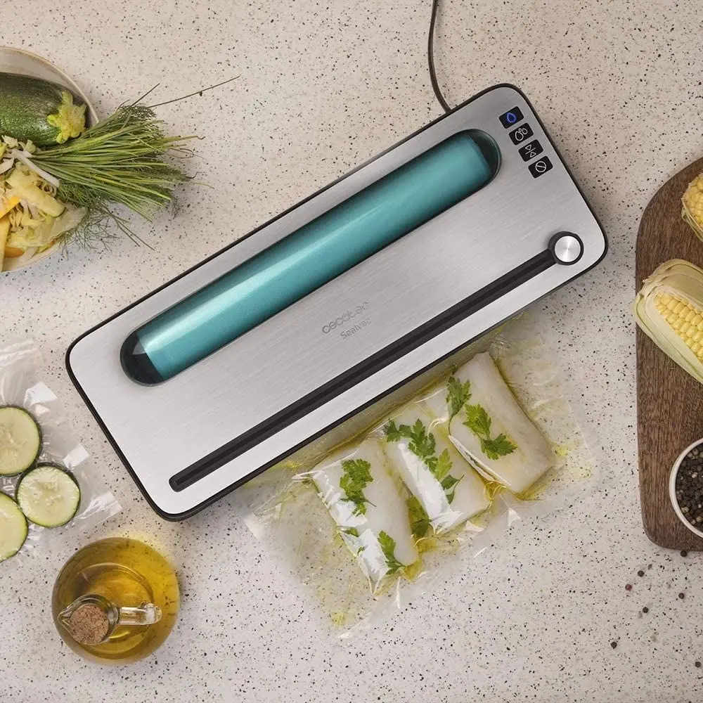 Aparat de vidat Cecotec SealVac 120 SteelCut (Silver/Black) - 5