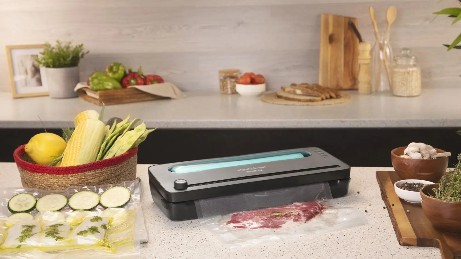 Aparat de vidat Cecotec SealVac 120 SteelCut (Silver/Black) - 2