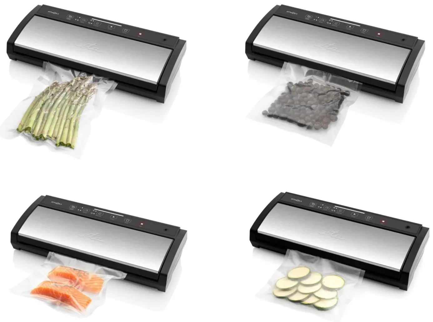 Aparat pentru vidare ETA Atmos II 6762 90000 (Black/Inox)