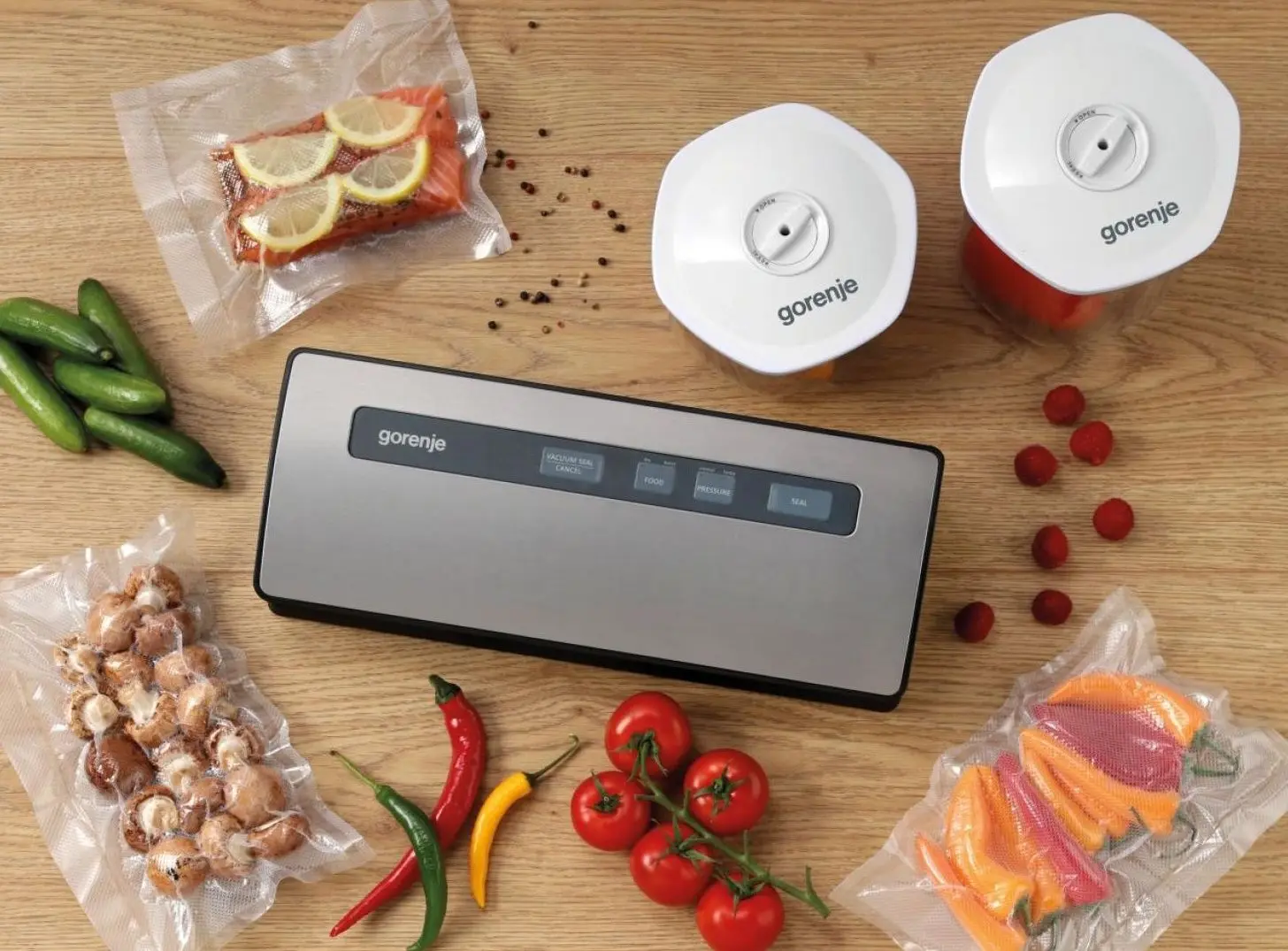 Aparat de vidat Gorenje VS120ES (Inox)