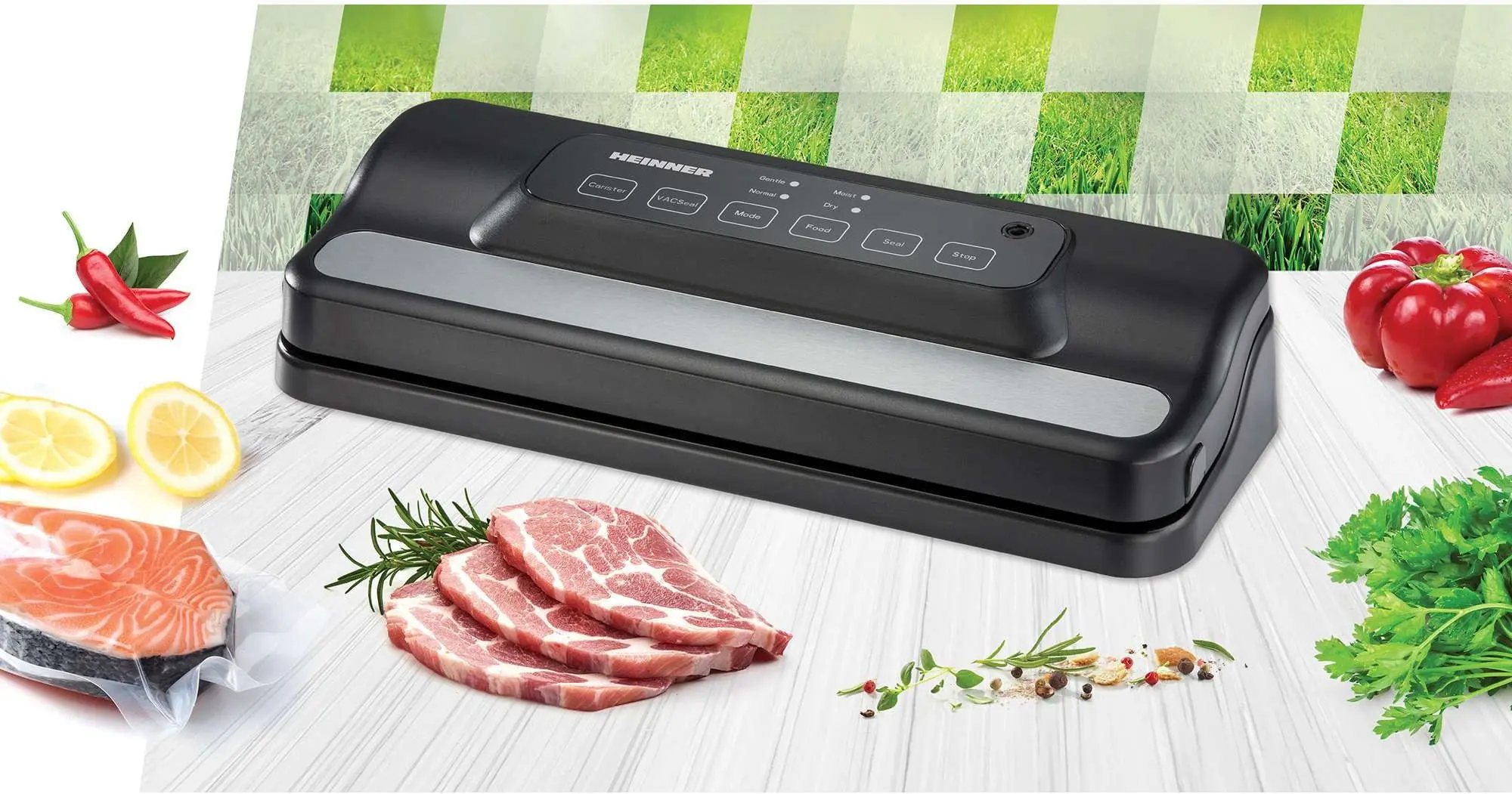  Aparat de vidat Heinner HAV-E110BKSL (Black/Silver)