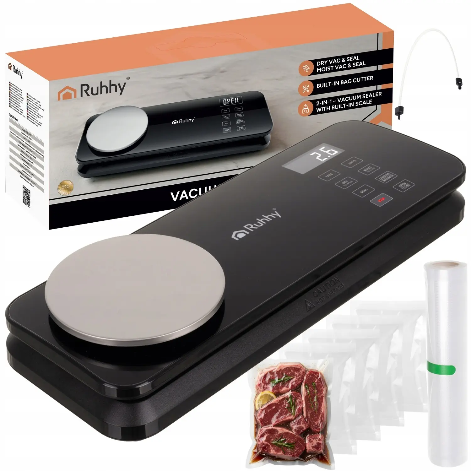 Aparat de vidat Ruhhy 24756 (Black) - 8