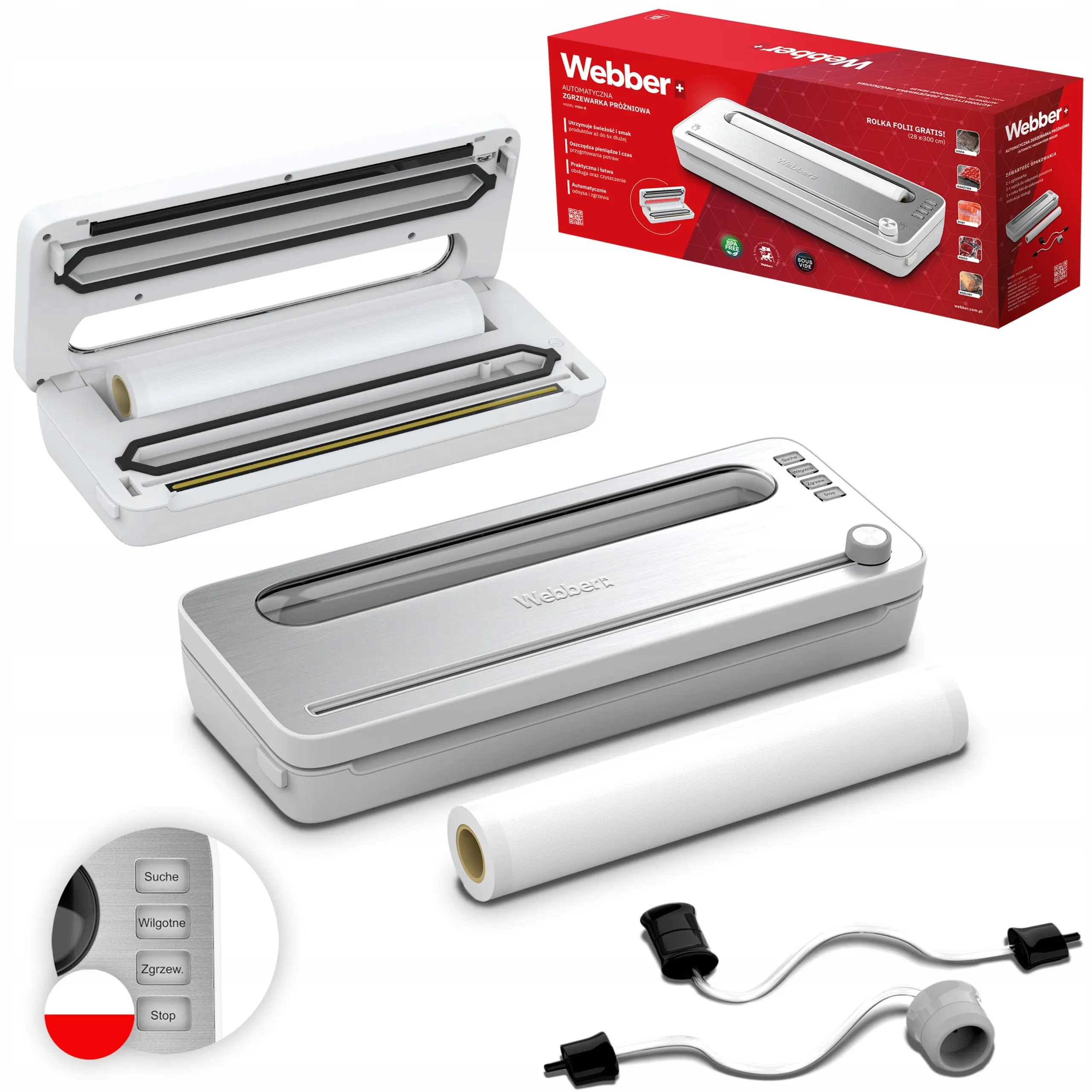 Вакуумный упаковщик Webber WEBV104B (White) - 2
