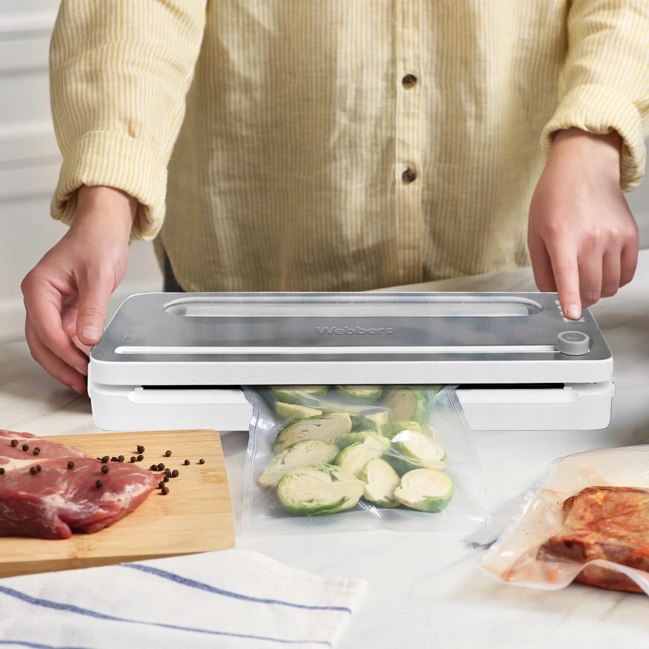 Вакуумный упаковщик Webber WEBV104B (White) - 4
