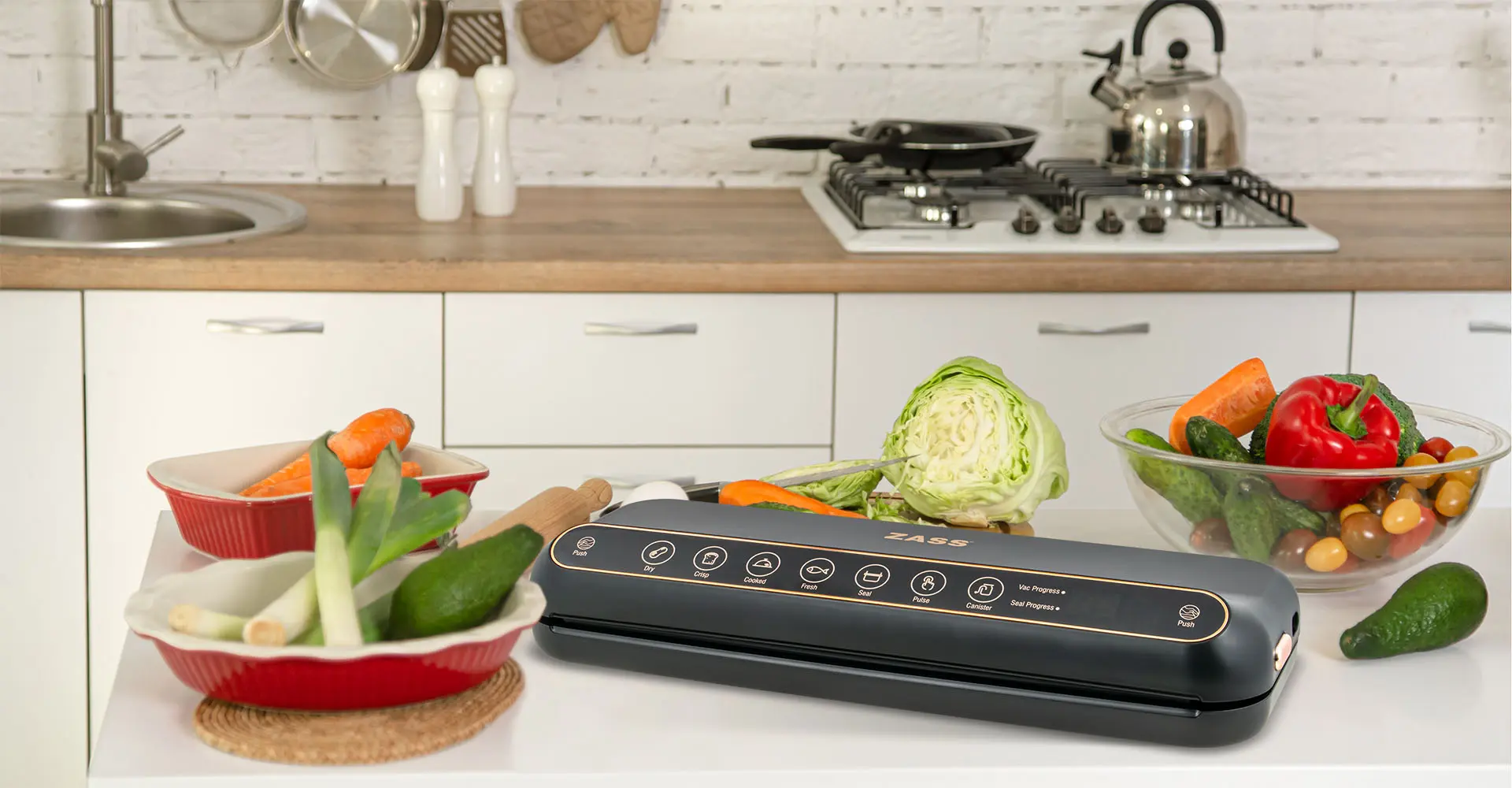 Aparat pentru vidare Zass Rose Gold ZVS 21 (Black)