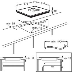 Plita electrica incorporabila AEG HK634021XB (Black/Inox) Thumb