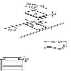 Plita incorporabila cu inductie AEG IKE42640KB (Black) Thumb