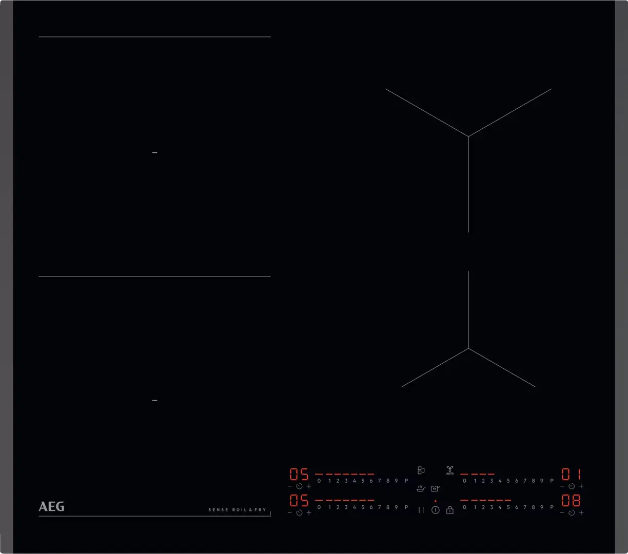 Встраиваемая индукционная варочная панель AEG TI64IB30FB (Black)