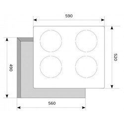Plita electrica incorporabila Akpo PKA 58 008 (Black) Thumb