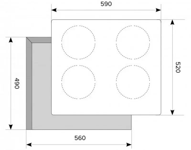 Plita electrica incorporabila Akpo PKA 58 008 (Black)
