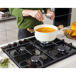 Встраиваемая газовая варочная панель Amica PGCD6101ApFB (Black) Thumb