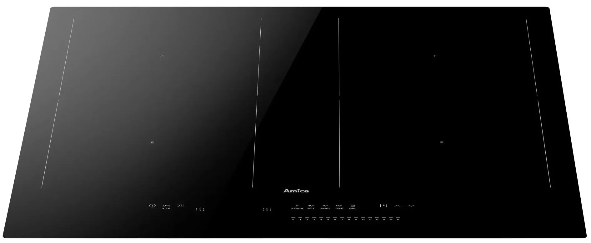 Встраиваемая индукционная варочная панель Amica DI 6415 SBB (Black) - 2