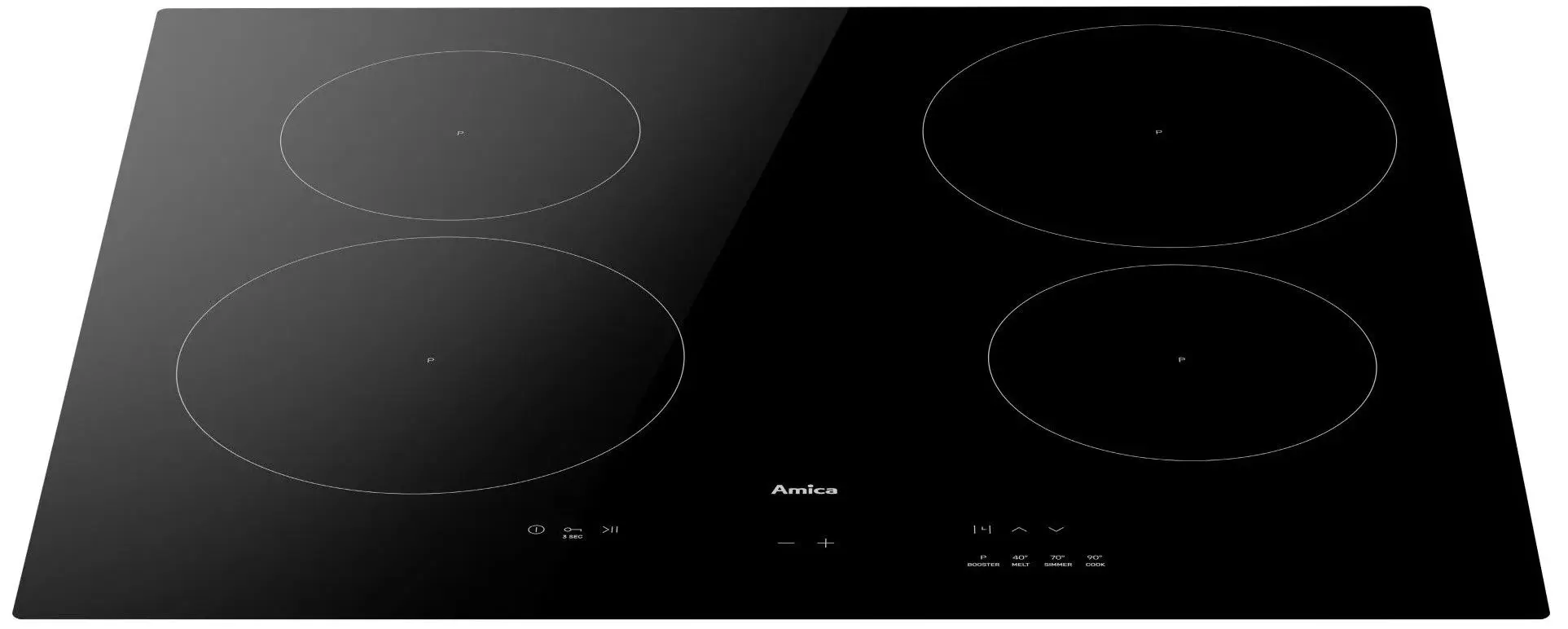 Plita incorporabila cu inductie Amica PIA6540PHTUN 3.0 (Black)