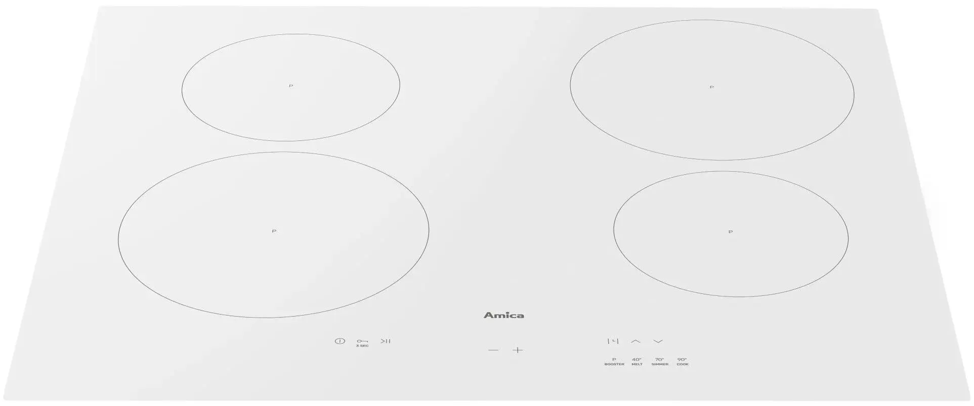 Plita incorporabila cu inductie Amica PIDH6140PHTUN 3.0 (White)