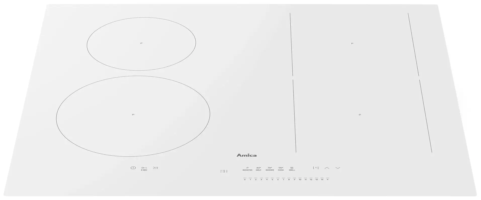 Встраиваемая индукционная варочная панель Amica PIDH6141PHTSUN 3.0 (White) - 5