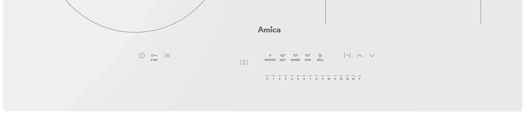 Встраиваемая индукционная варочная панель Amica PIDH6141PHTSUN 3.0 (White) - 2