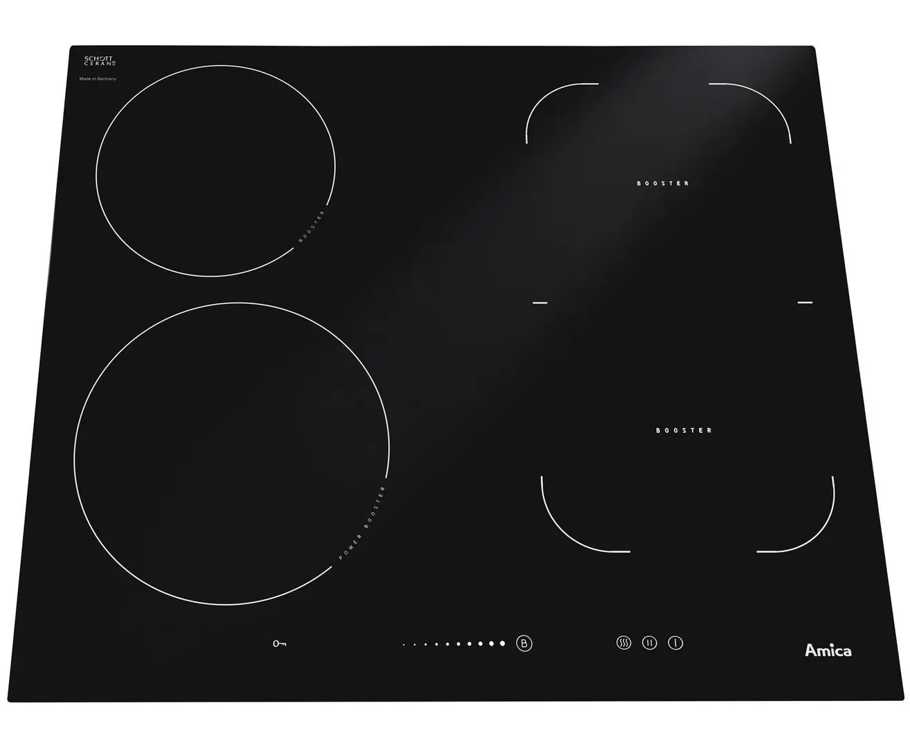 Встраиваемая индукционная варочная панель Amica PIE6541NSU (Black) - 5