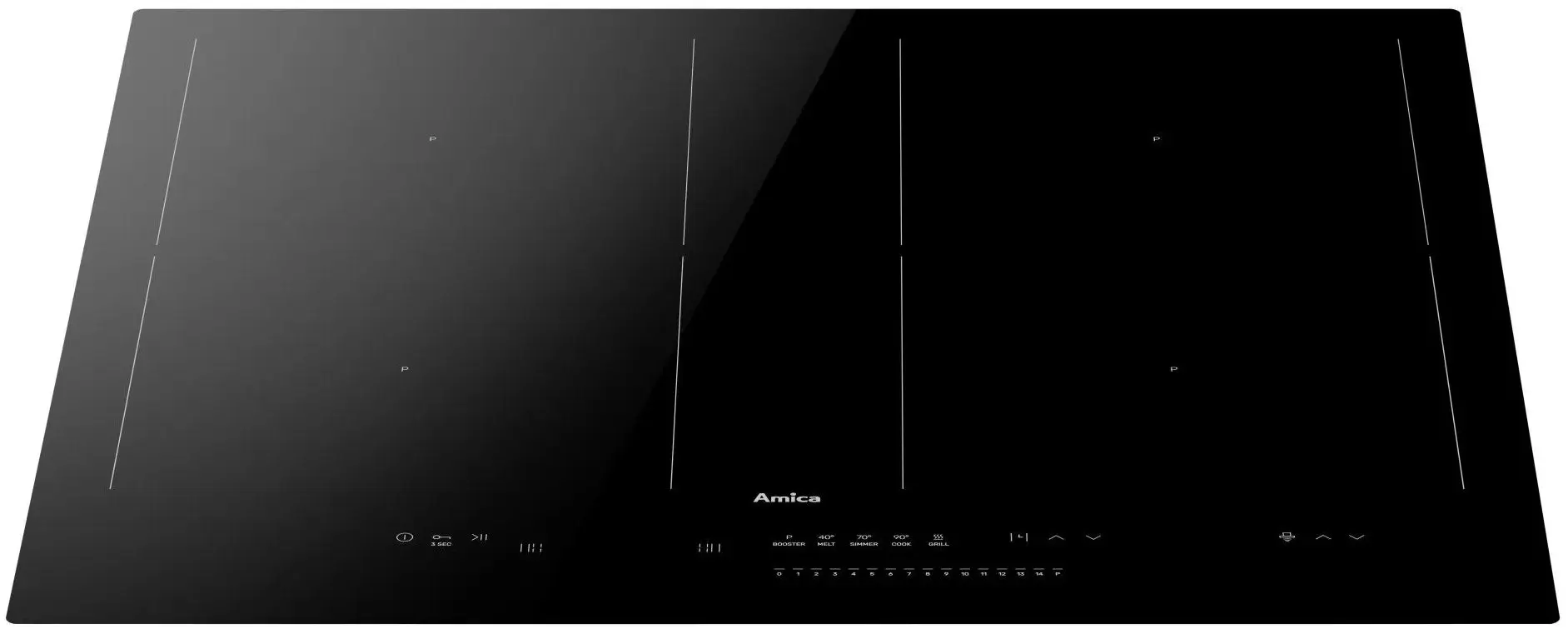 Plita incorporabila cu inductie Amica PIH6542PHTSUN 3.0 (Black)
