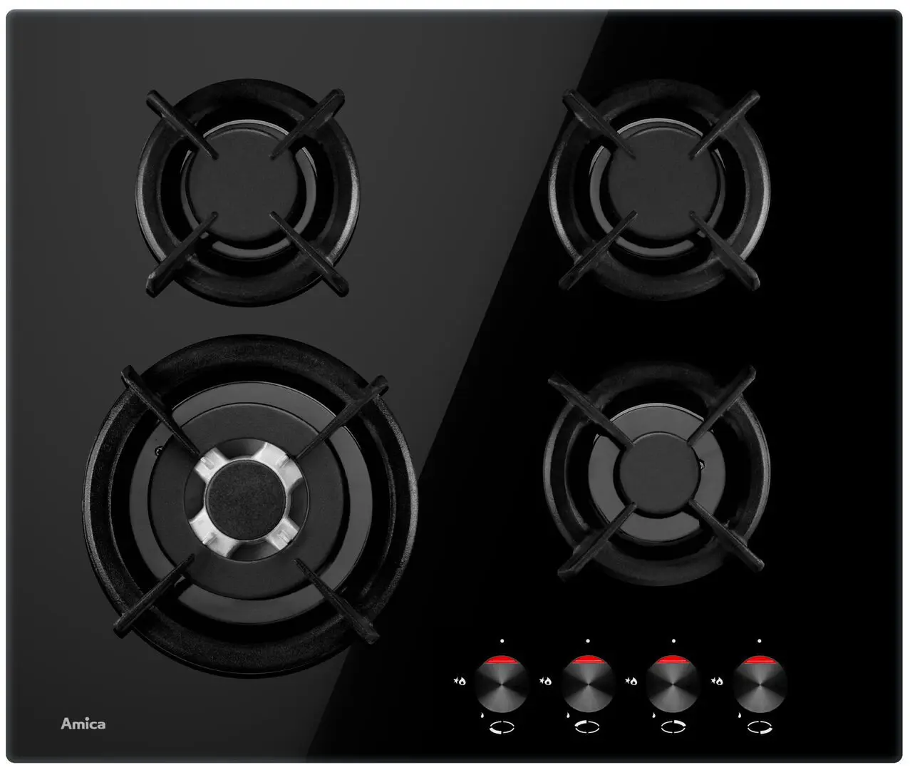 Aragaz incorporabil Amica PG6611SR (Black)