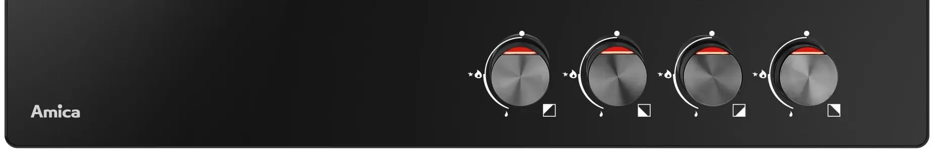 Aragaz incorporabil Amica PGCA6100ApB (Black)