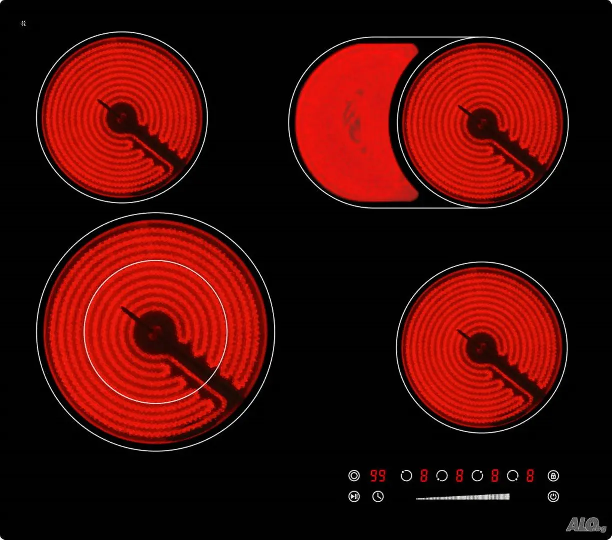 Встраиваемая электрическая варочная панель Arielli ACH-664T (Black)