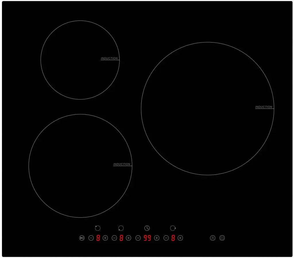 Plita incorporabila cu inductie Arielli ACH-583IND (Black)