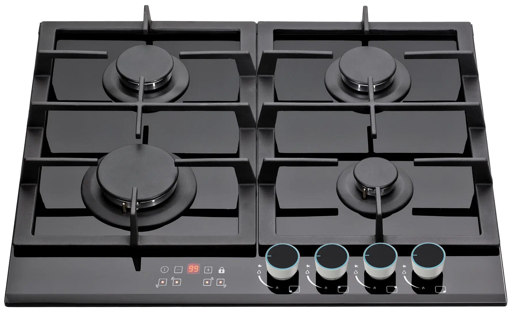 Aragaz incorporabil Backer Nona 6033 (Black)