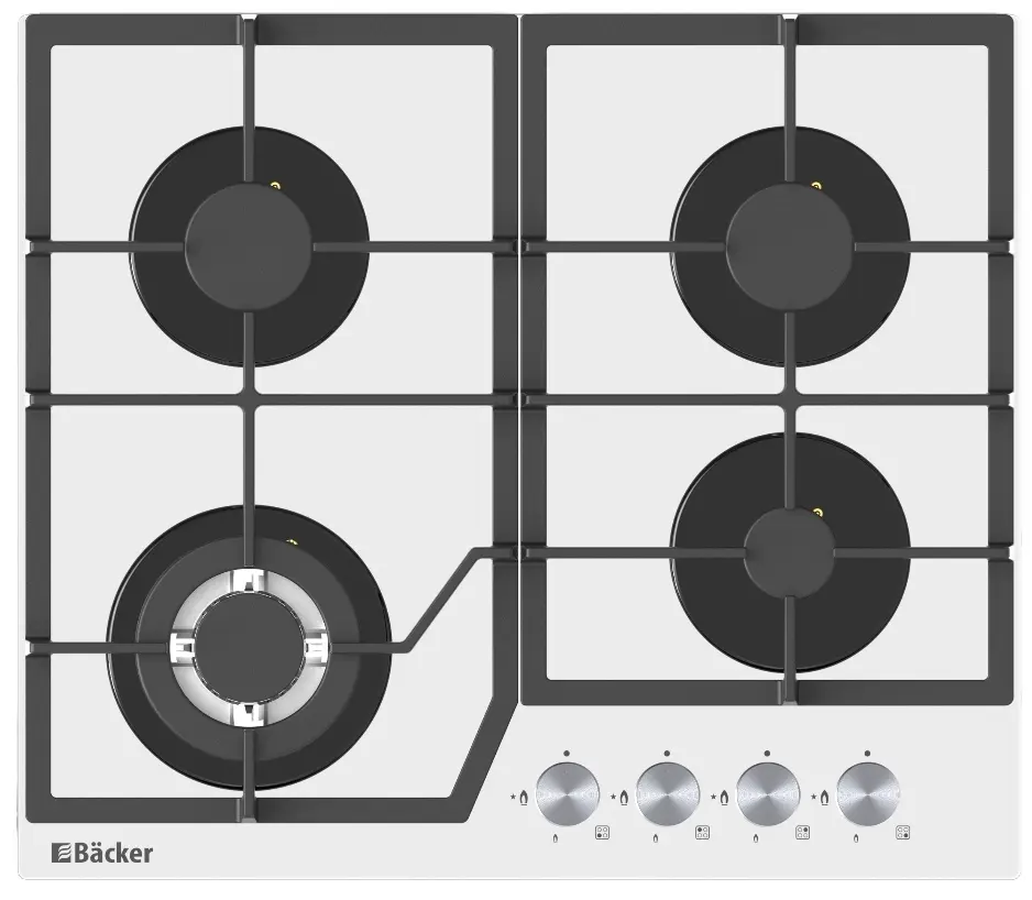 Aragaz incorporabil Backer Riki 6004 Turbo (White)