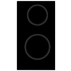 Plita incorporabila combinata Backer HMB-602G2RAD (Black) Thumb