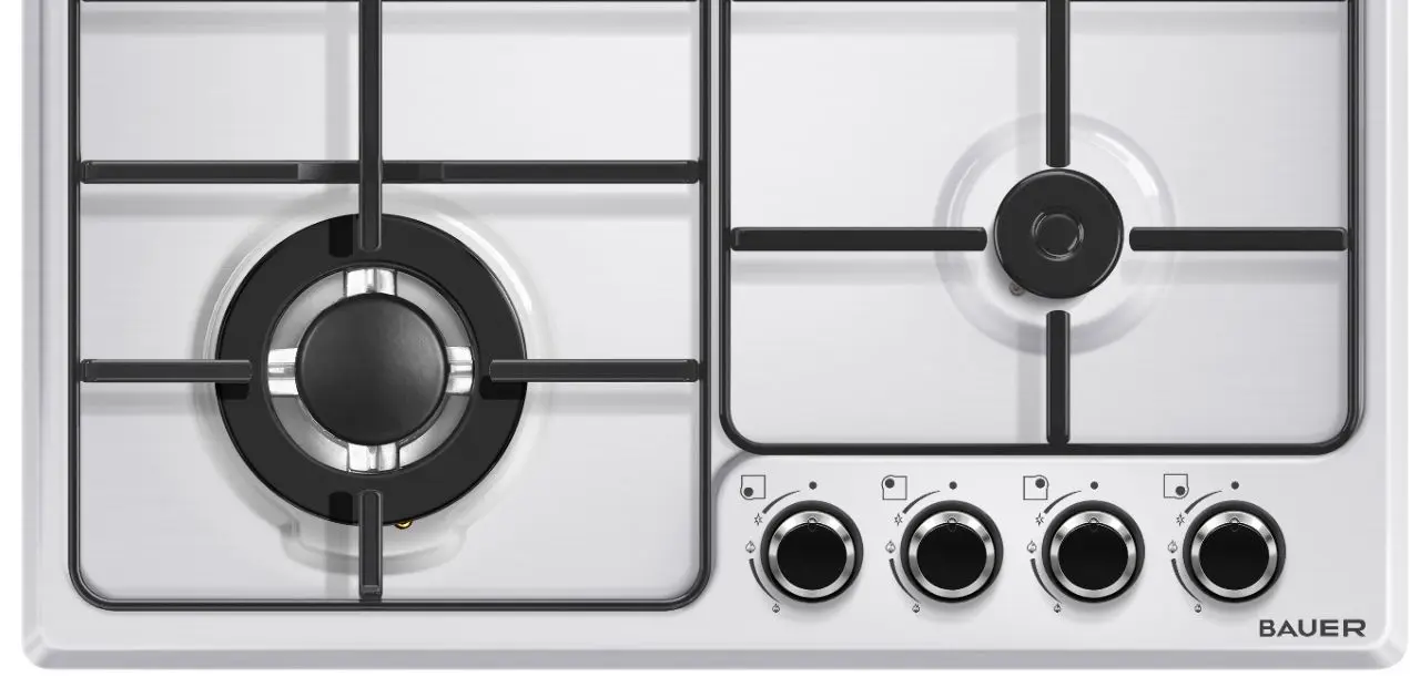 Встраиваемая газовая варочная панель Bauer OM 640VT1W (White)