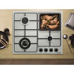 Встраиваемая газовая варочная панель Bauer OM 640VT1W (White) Thumb