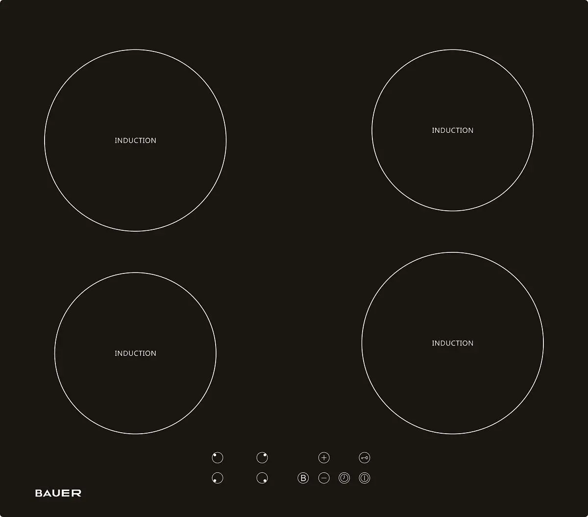 Plita incorporabila cu inductie Bauer PI 6040T-T1 (Black)
