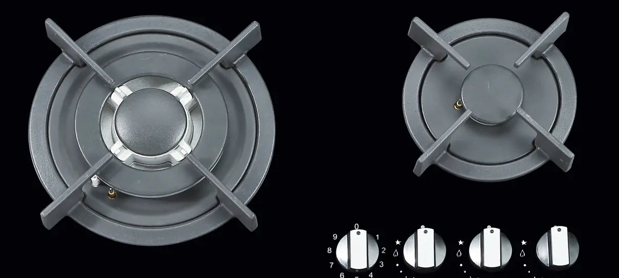 Aragaz incorporabil combinat Bauer PRG 6041EG-A (Black)